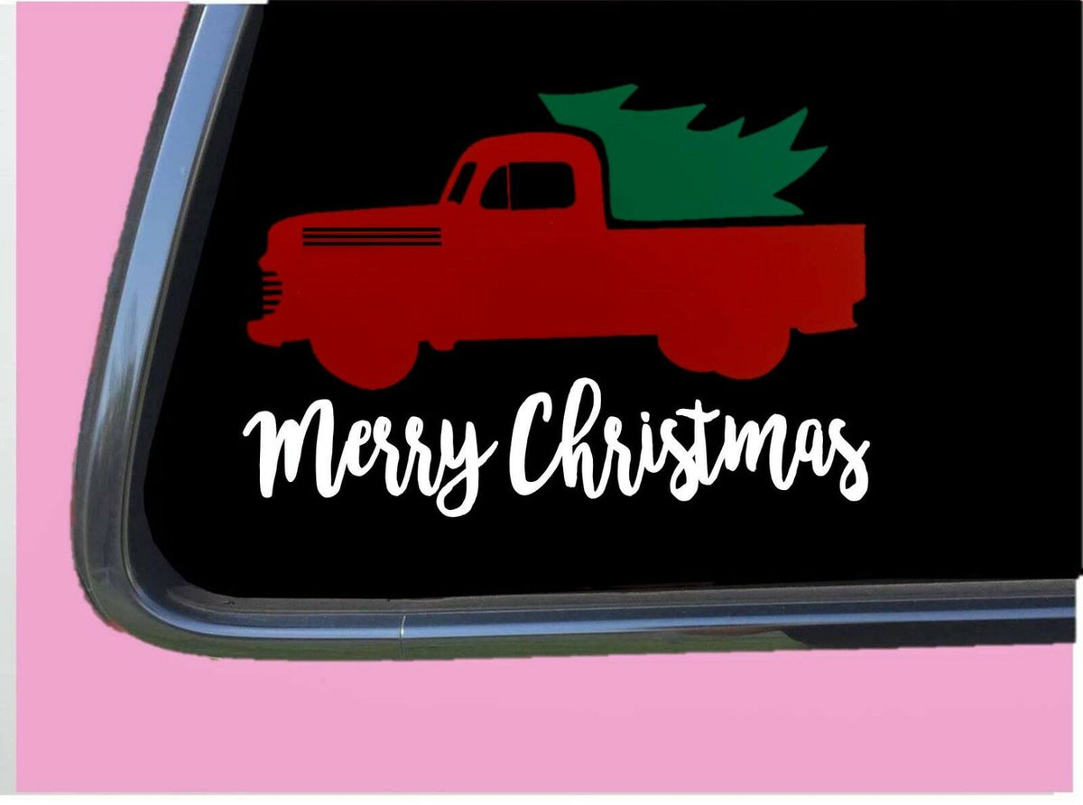 Merry Christmas Stock Vinyl Decal – 8 Inch