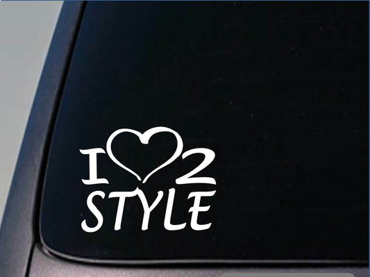 I Heart to Style Vinyl Decal – 8 Inch