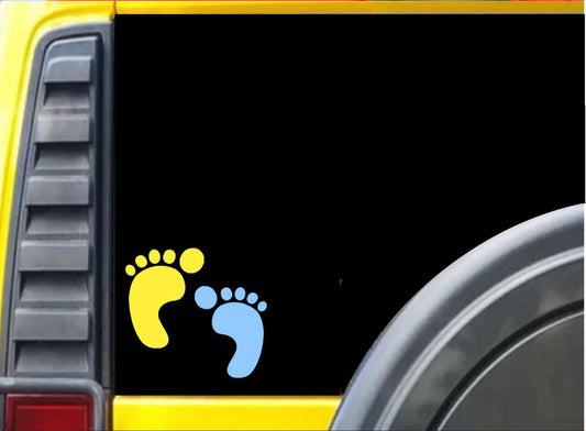Down Syndrome Feet Vinyl Decal – 6 Inch