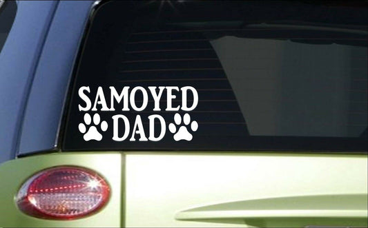 Samoyed Dad Vinyl Decal – 8 Inch