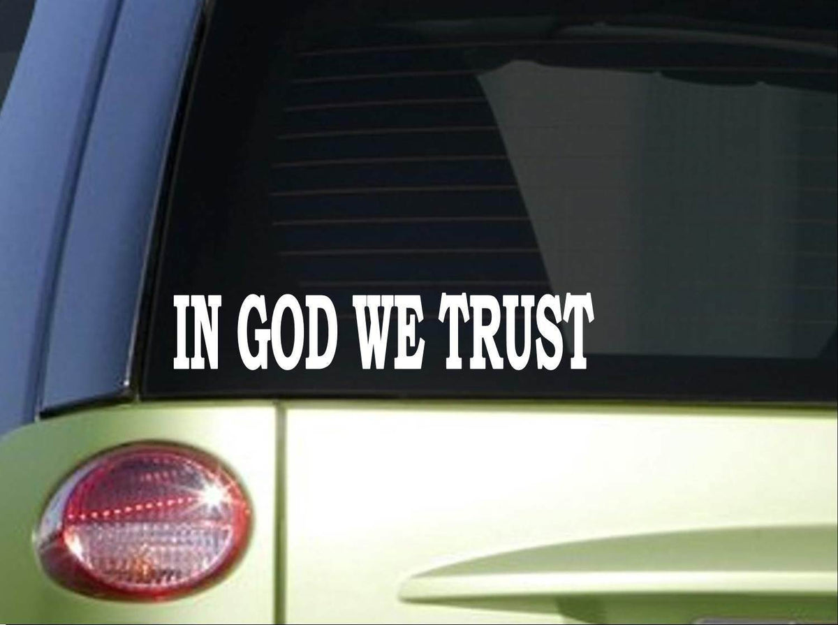 In God We Trust Tea Party Second Amendment 8.5X Vinyl Decal – 1.5 Inch