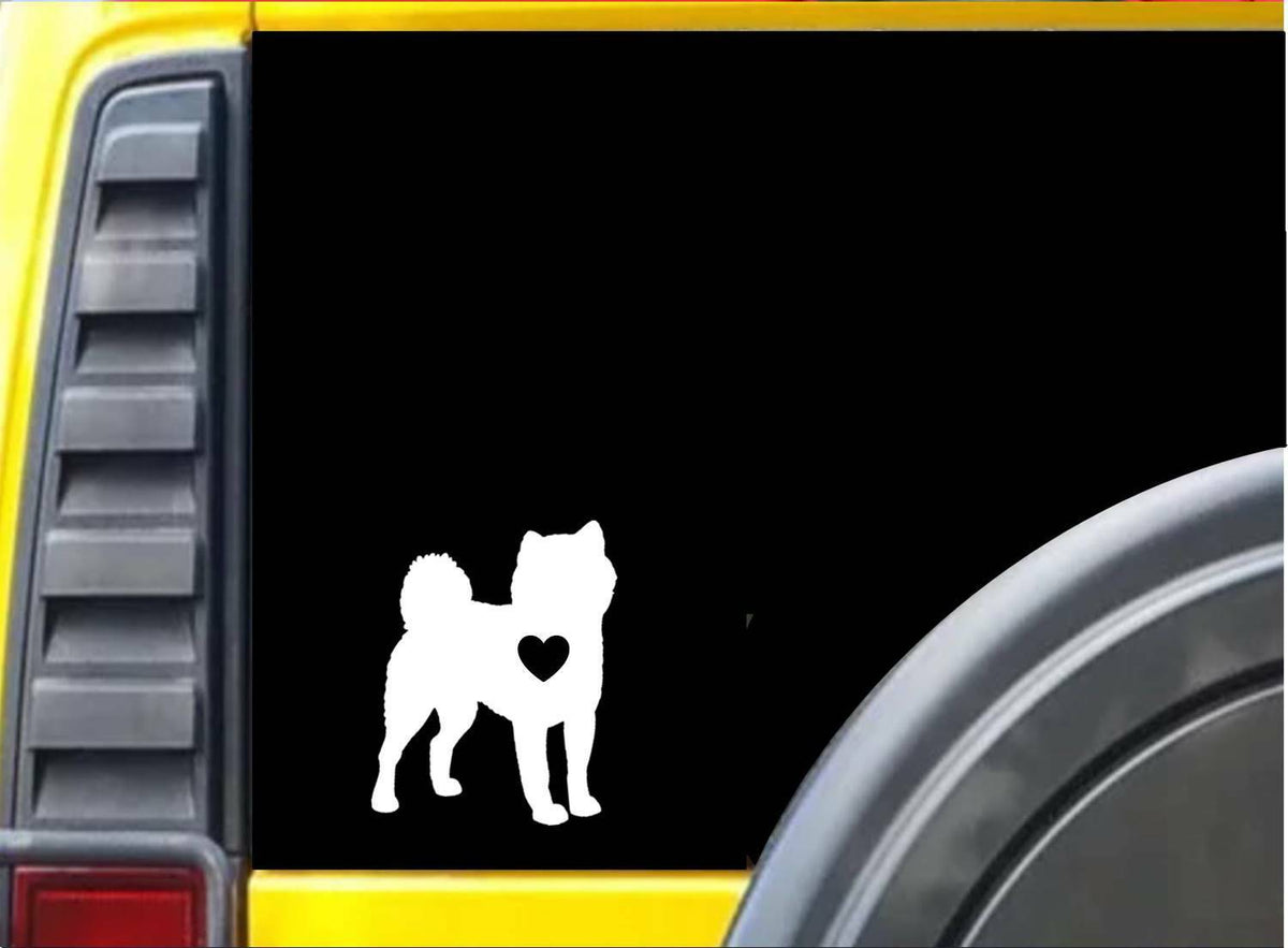 Shiba Inu Little Heart Dog Rescue Vinyl Decal – 6 Inch