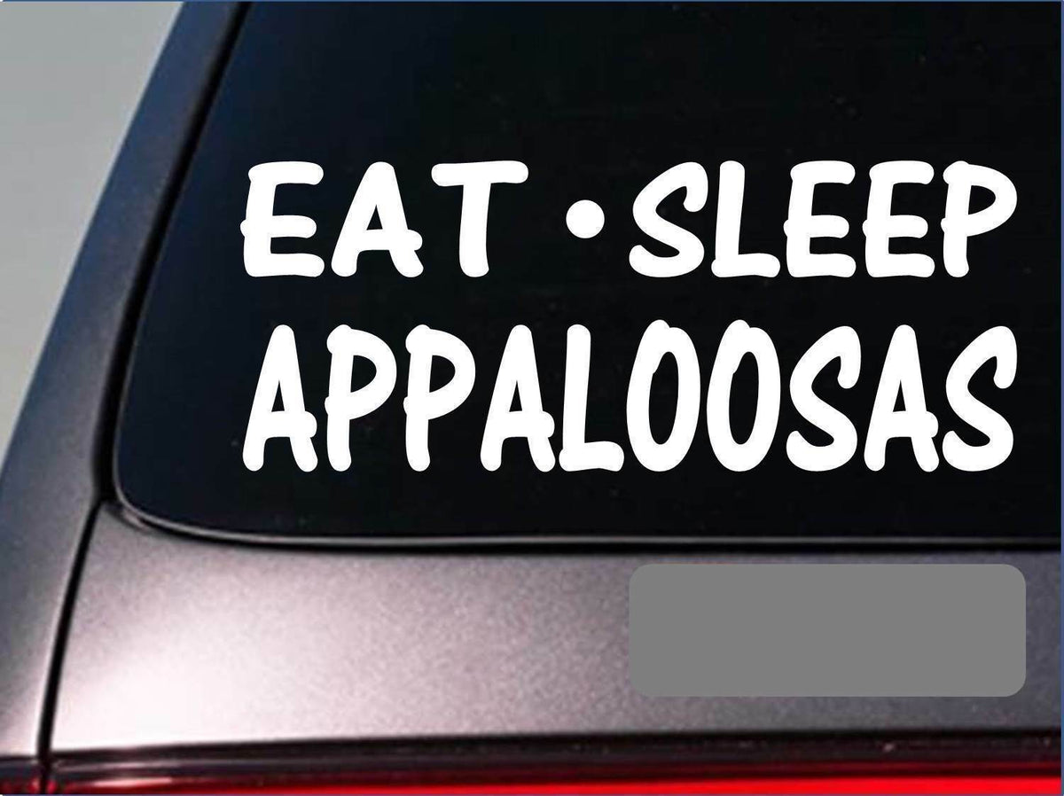 Eat Sleep Appaloosa Vinyl Decal – 8 Inch