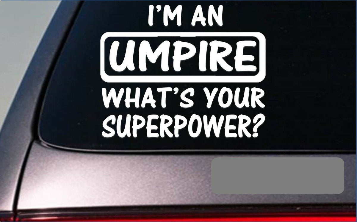 Umpire Superpower Vinyl Decal – 8 Inch