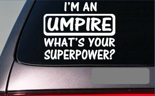 Umpire Superpower Vinyl Decal – 8 Inch