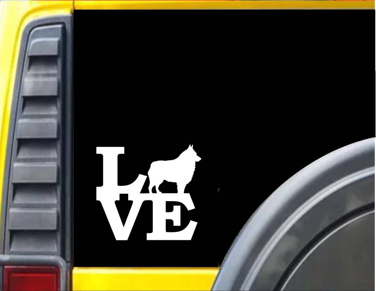 Schipperke Love Vinyl Decal – 6 Inch