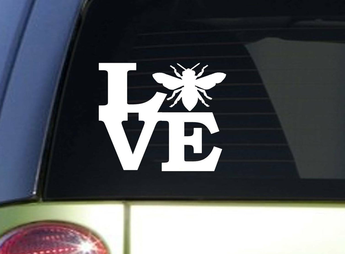 Honeybee Love Vinyl Decal – 6 Inch