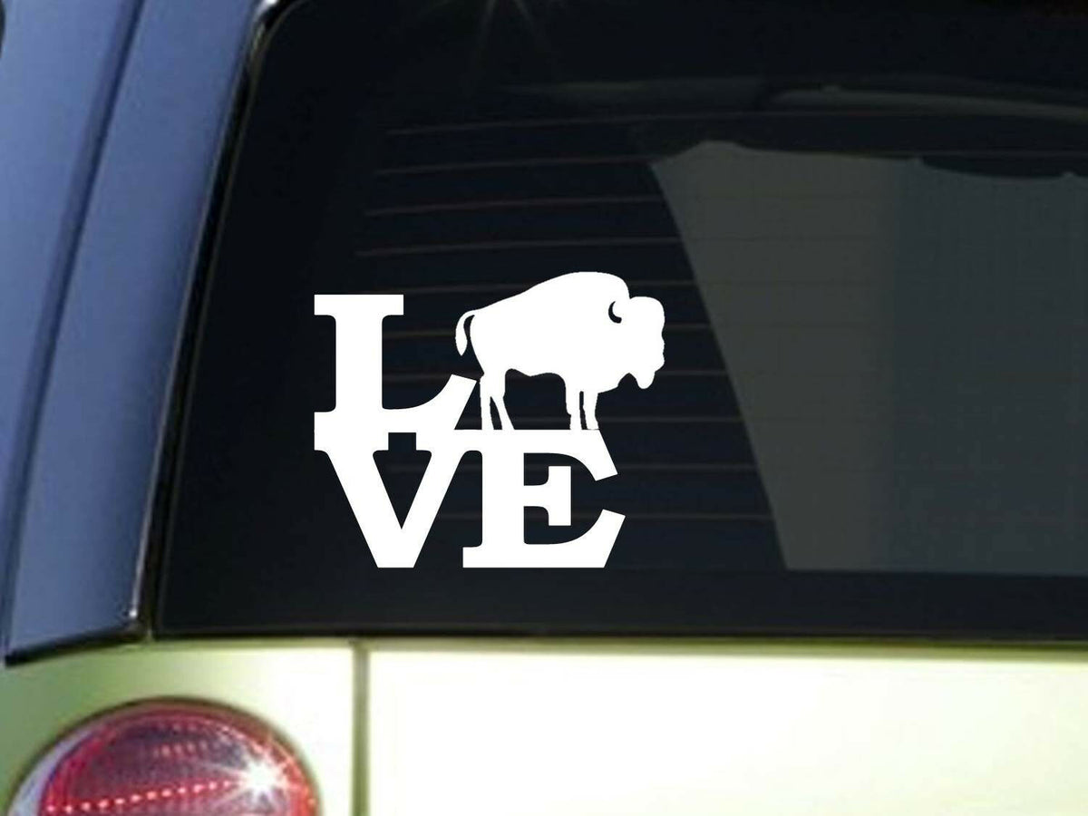 Buffalo Love Vinyl Decal – 6 Inch