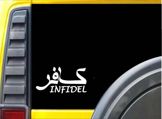 Infidel Vinyl Decal – 8 Inch