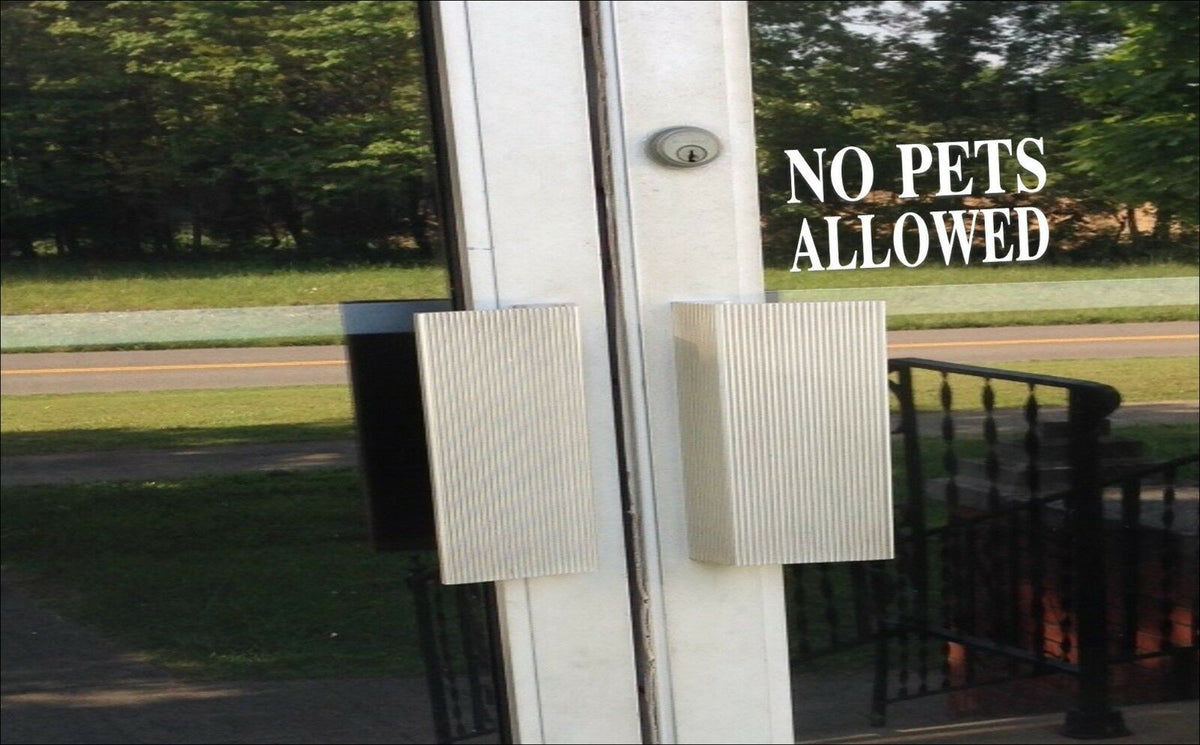 No Pets Allowed Signs Vinyl Decal – 8 Inch