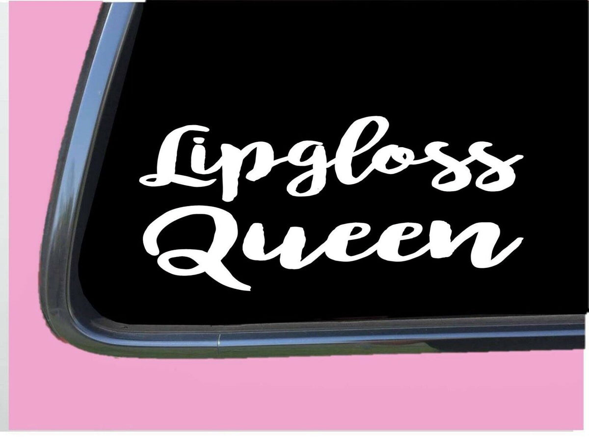 Lipgloss Queen Vinyl Decal – 8 Inch