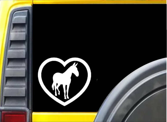 Mule Heart Vinyl Decal – 6 Inch