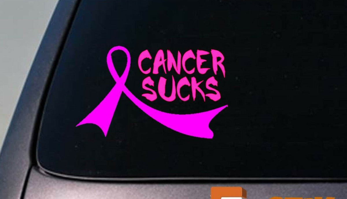 2X Breast Cancer Pink Ribbons Vinyl Decal – 6 Inch