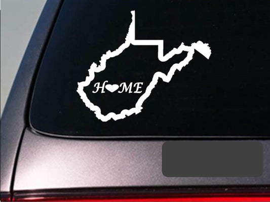 West Virginia Home Vinyl Decal – 6 Inch