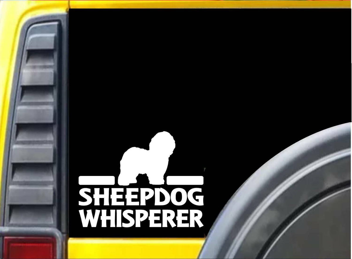 Old English Sheepdog Whisperer Dog Vinyl Decal – 6 Inch
