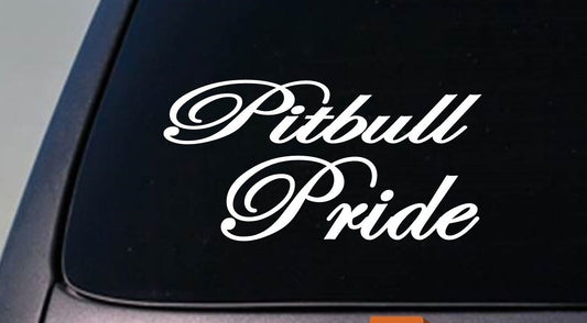 Pitbull Pride American Bully Apbt Vinyl Decal – 6 Inch