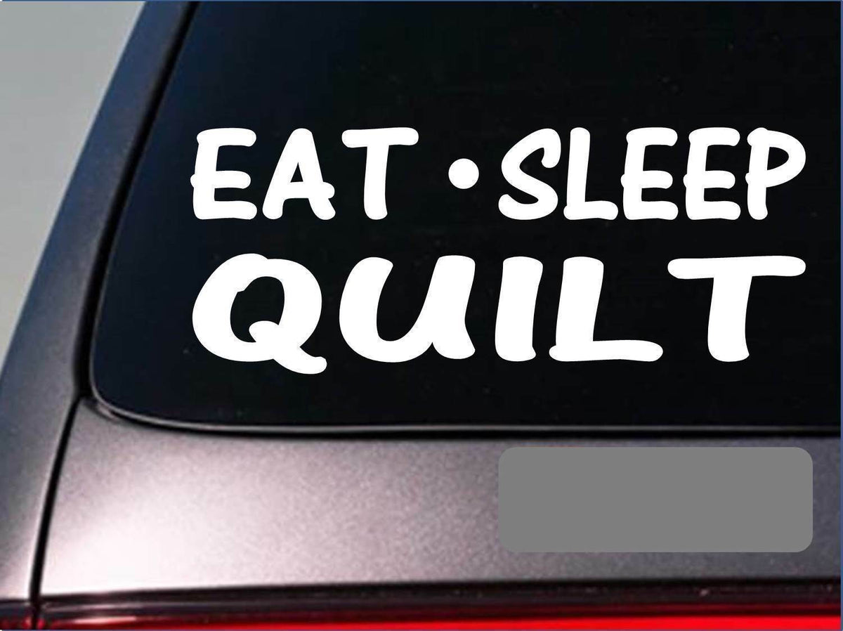 Eat Sleep Quilt Vinyl Decal – 8 Inch