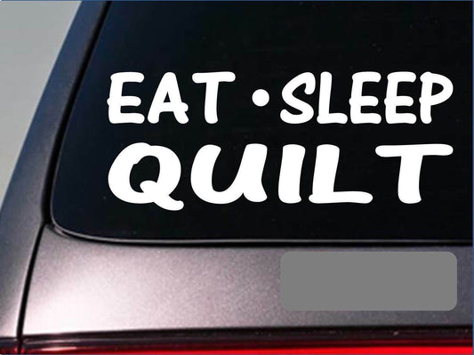 Eat Sleep Quilt Vinyl Decal – 8 Inch