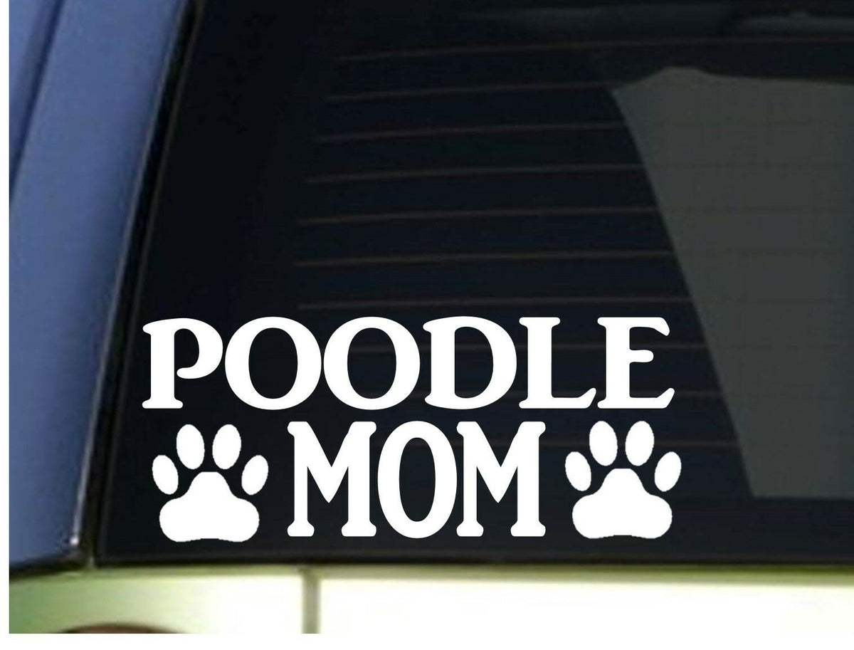 Poodle Mom Vinyl Decal – 8.5 Inch