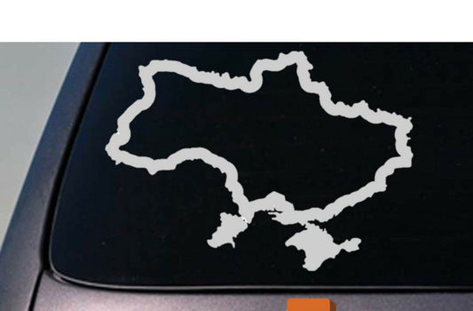 The Ukraine Country Vinyl Decal – 6 Inch
