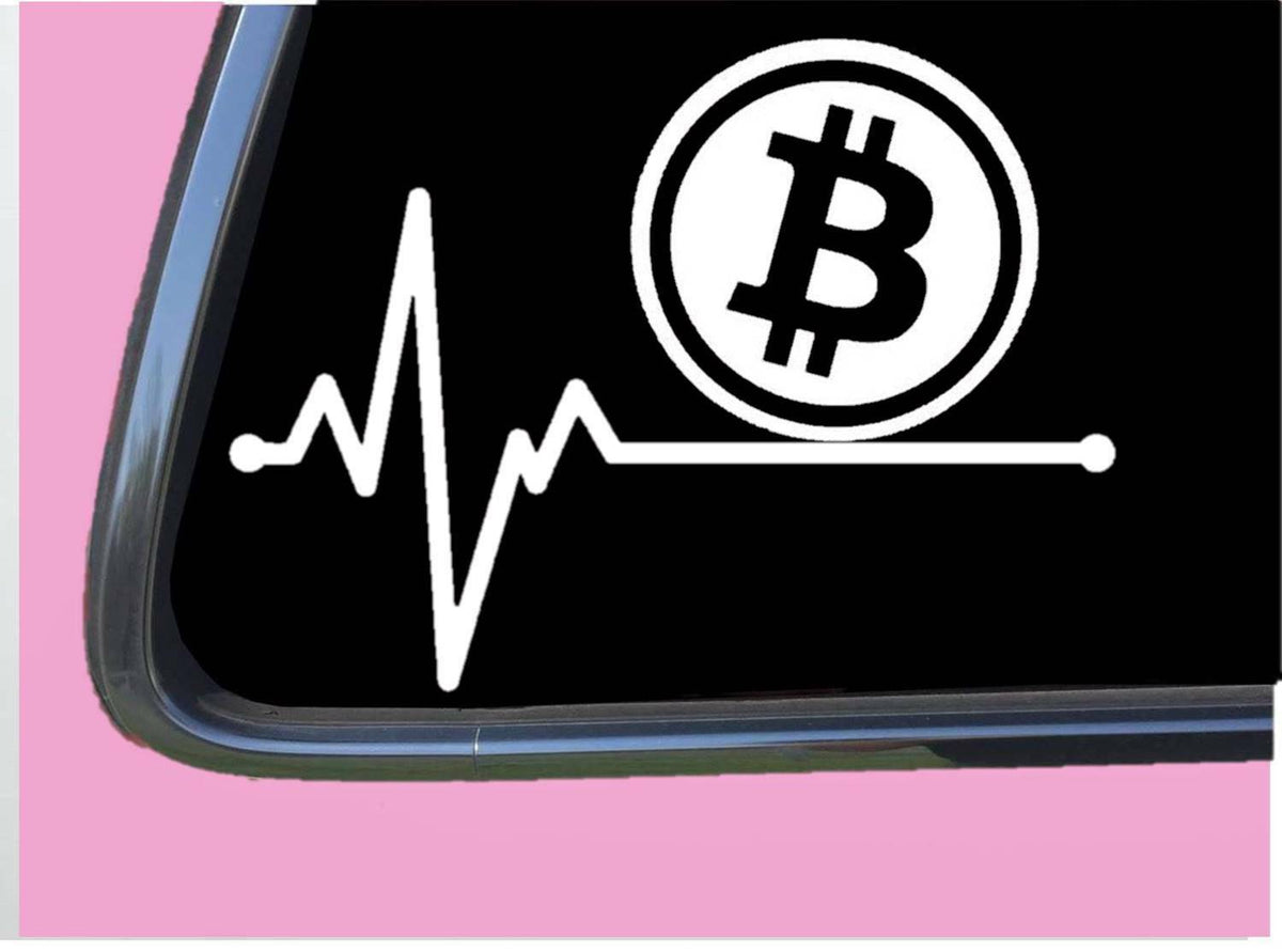 Bitcoin Lifeline Vinyl Decal – 8 Inch