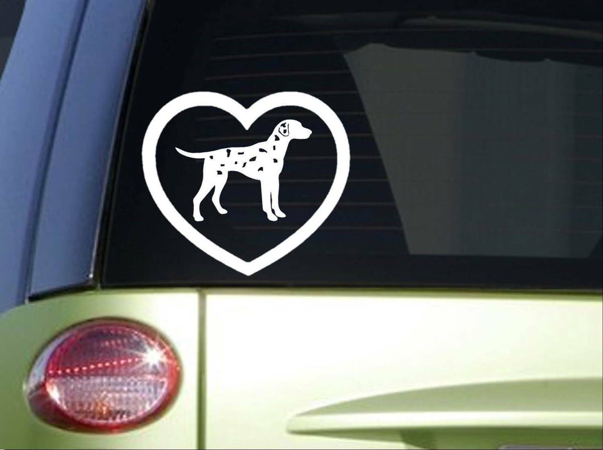 Dalmatian Heart 6X Vinyl Decal – 6 Inch
