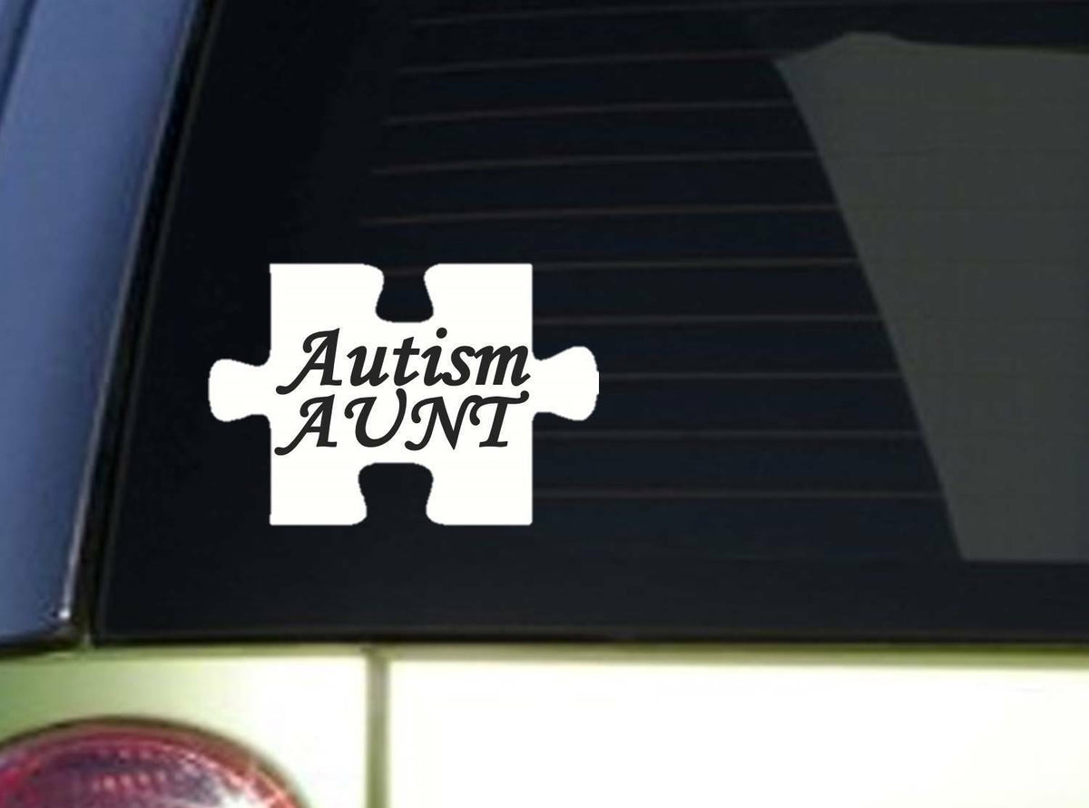 Autism Aunt Awareness Speaks Autistic Vinyl Decal – 6 Inch