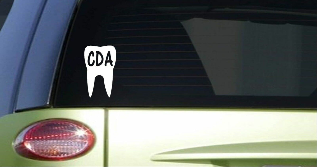 Cda Tooth Tall Vinyl Decal – 6 Inch