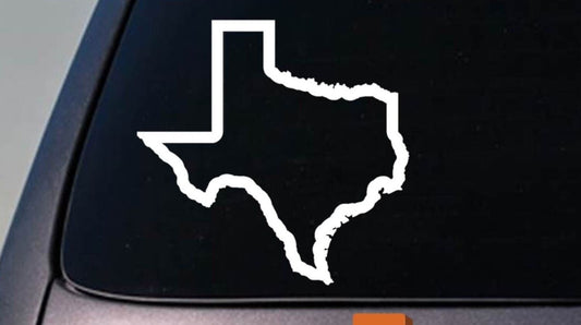 Texas State Vinyl Decal – 6 Inch