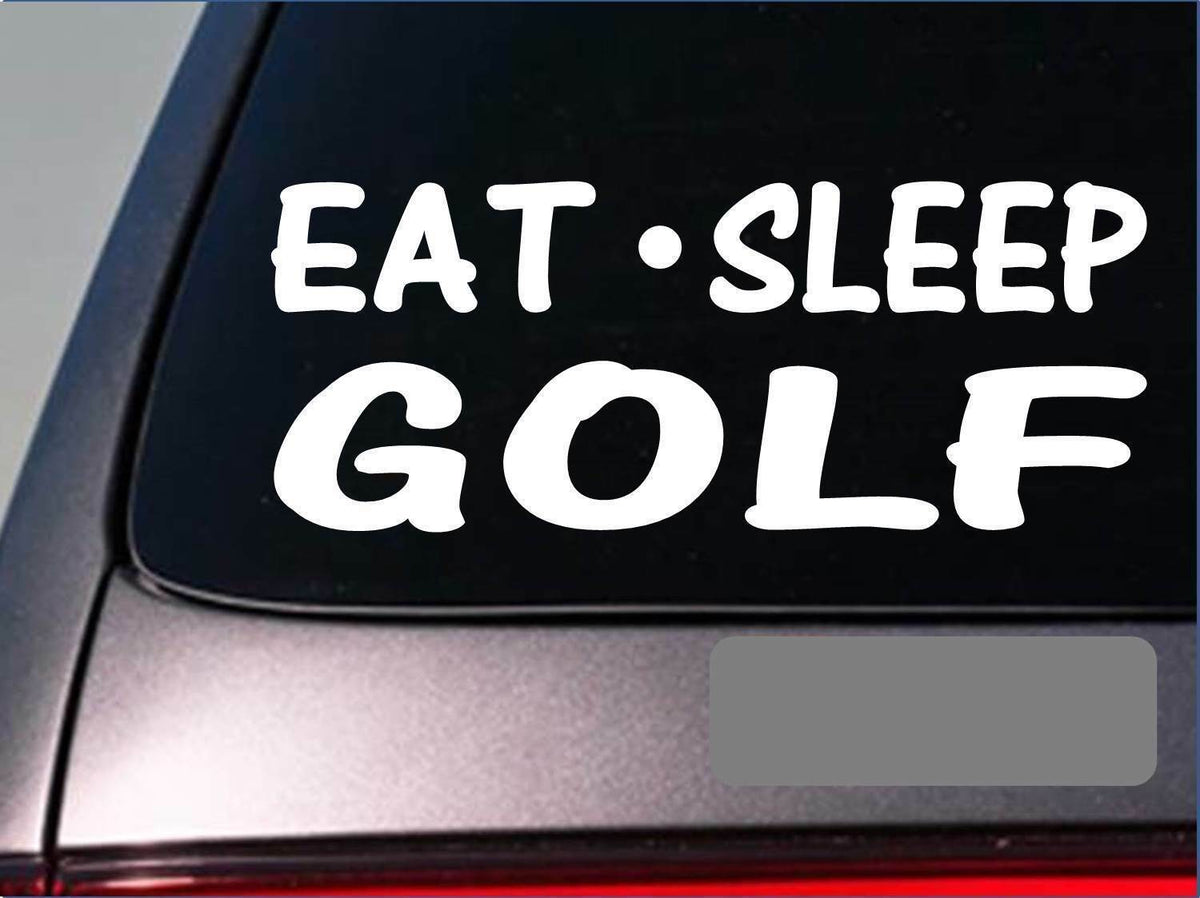 Eat Sleep Golf Vinyl Decal – 8 Inch