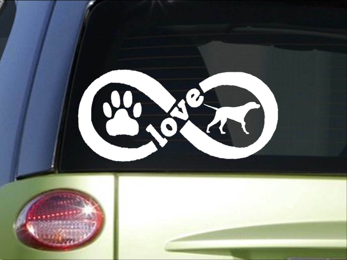 English Pointer Infinity Vinyl Decal – 8.5 Inch