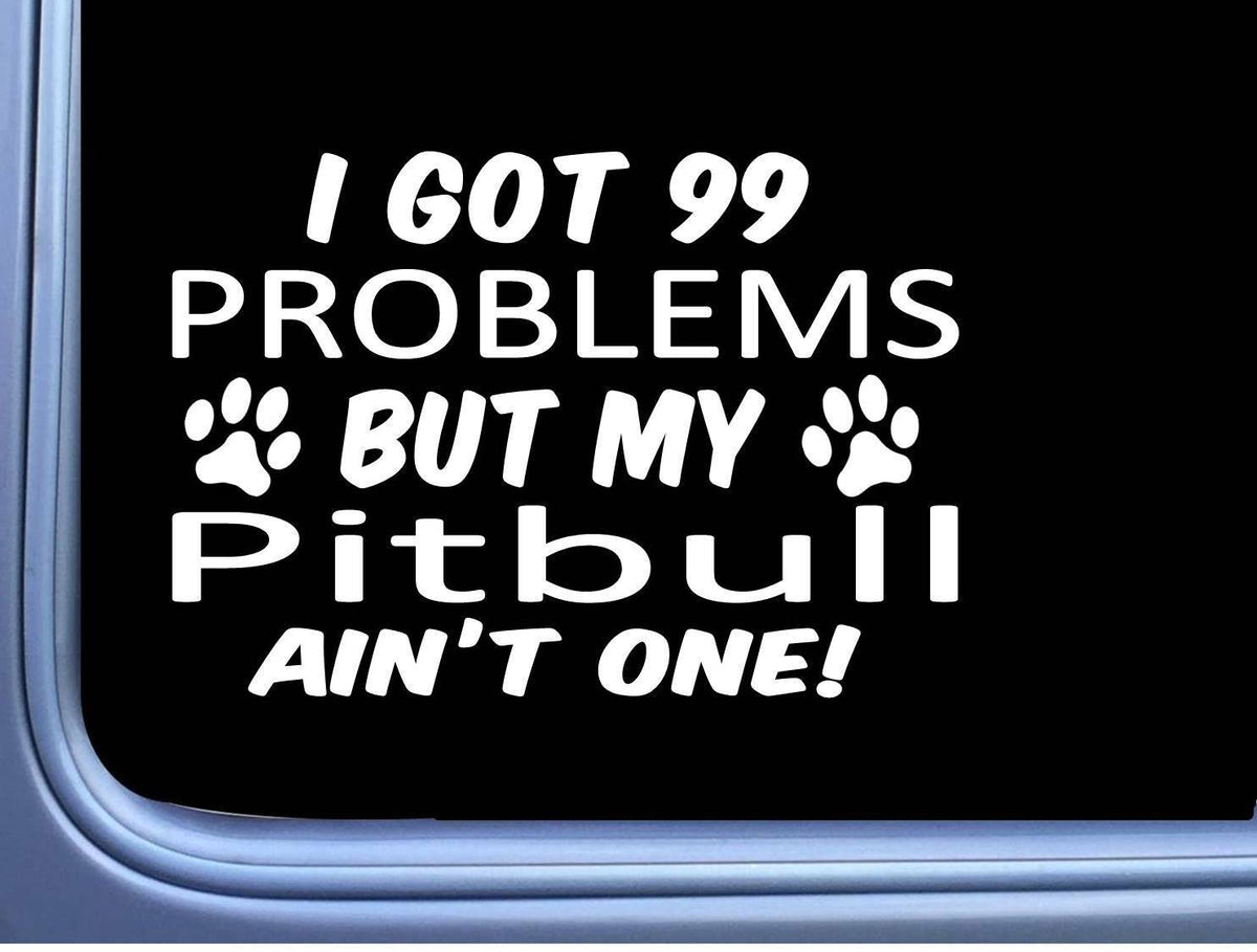 Pitbull Pit Bull Vinyl Decal – 8 Inch