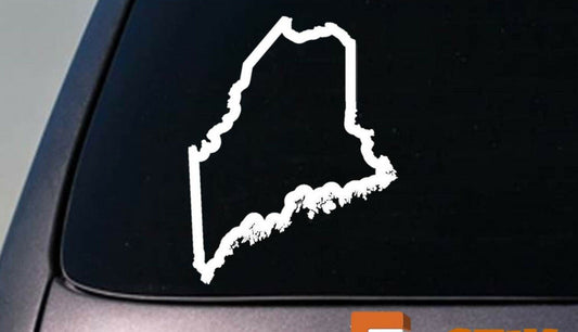 Maine State Vinyl Decal – 6 Inch