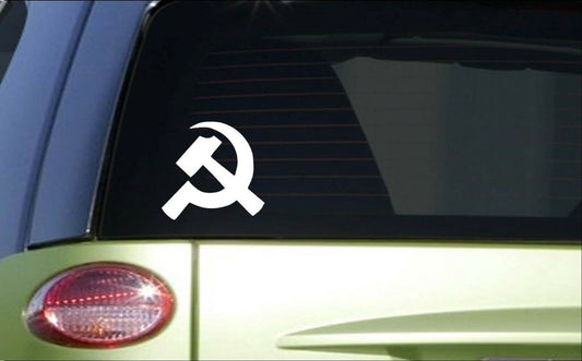Hammer and Sickle Vinyl Decal – 6 Inch