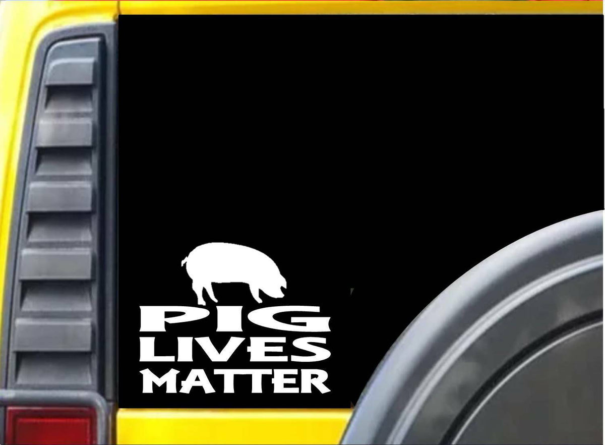 Pig Lives Matter Vinyl Decal – 6 Inch