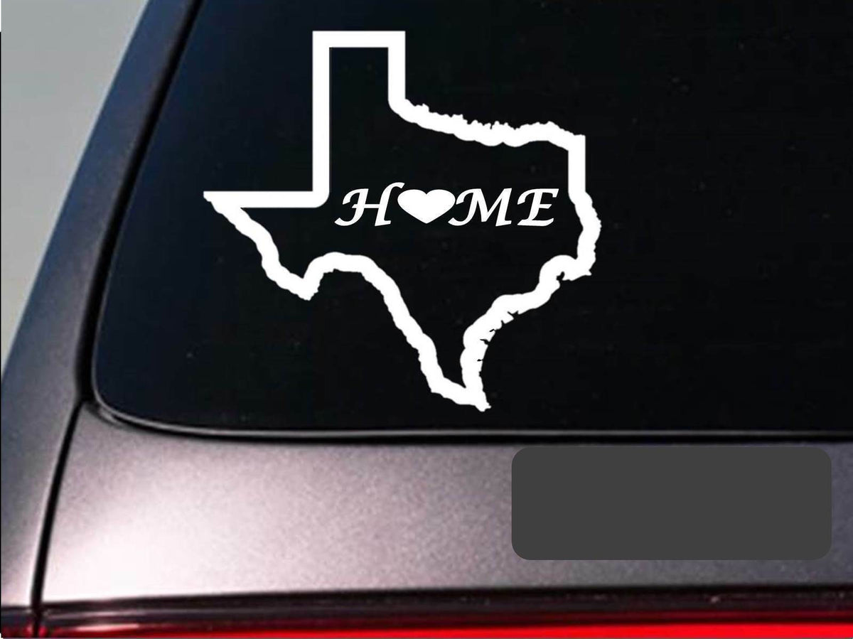 Texas Home Vinyl Decal – 6 Inch