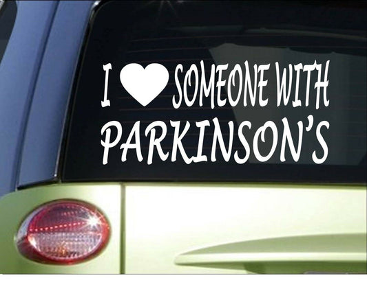 I Love Someone with Parkinson's Disease Vinyl Decal – 8 Inch