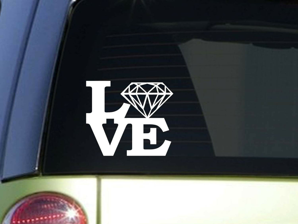 Diamond Love Vinyl Decal – 6 Inch