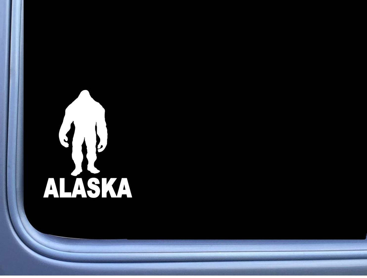 Bigfoot Alaska State Vinyl Decal – 6 Inch