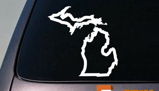 Michigan State Vinyl Decal – 6 Inch