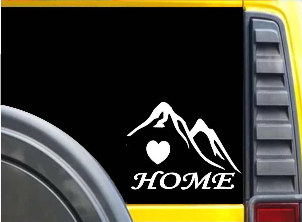 Home Mt. Heart Vinyl Decal – 6 Inch