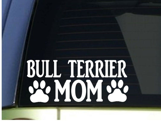 Bull Terrier Mom Vinyl Decal – 8.5 Inch