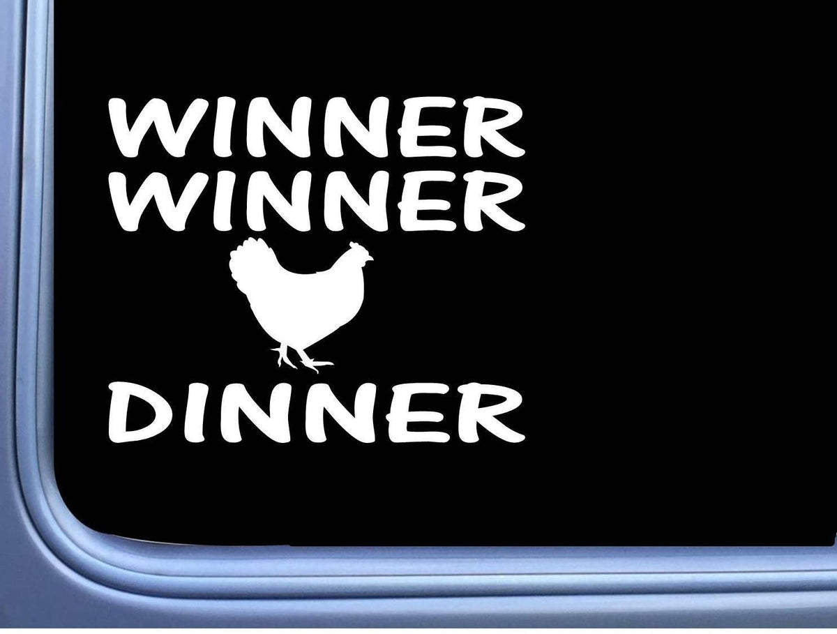 Winner Chicken Dinner Vinyl Decal – 6 Inch