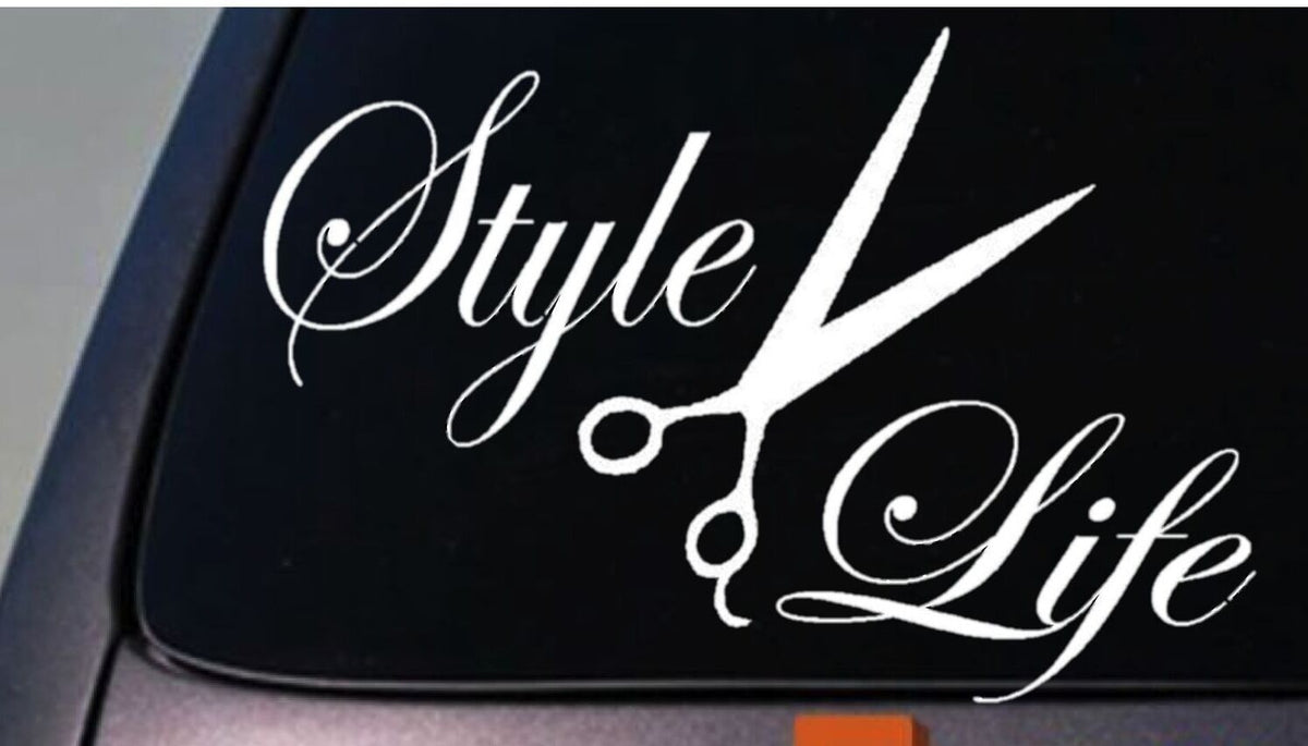 Hairstylist Life Style Vinyl Decal