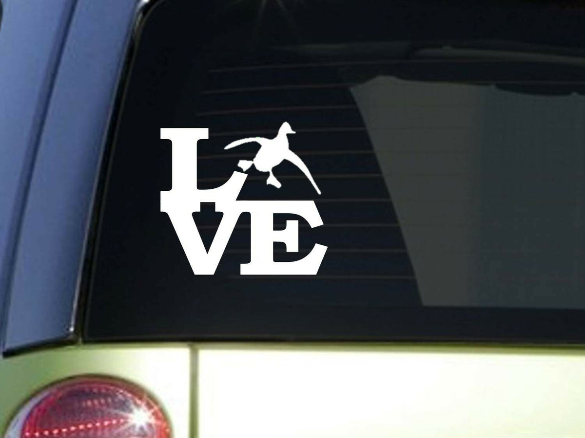 Love Duck Vinyl Decal – 6 Inch