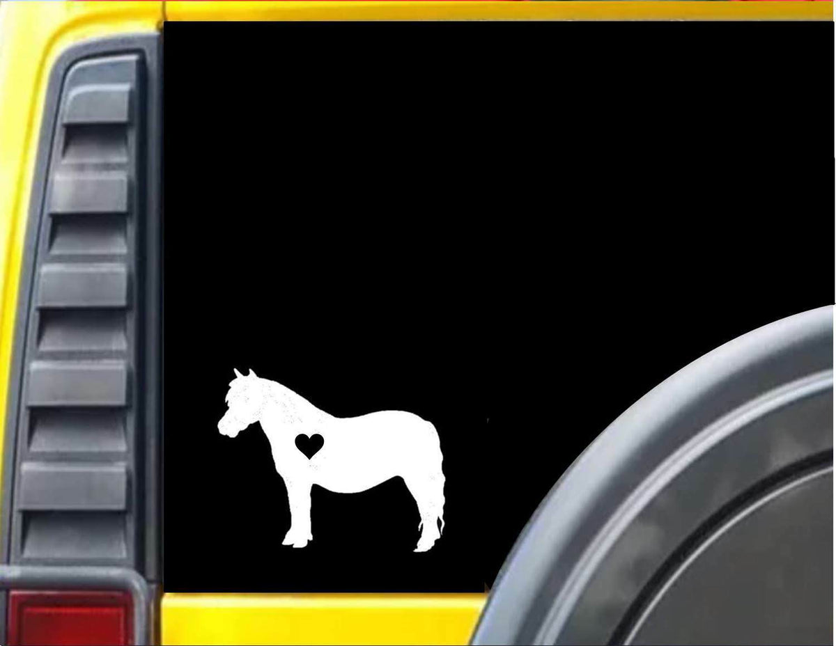 Mini Horse Lil Heart Vinyl Decal