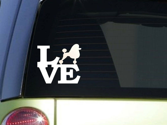 Poodle Love Vinyl Decal – 6 Inch
