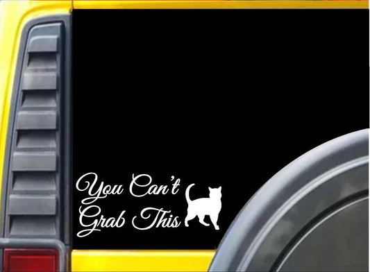 You Can't Grab This Vinyl Decal – 8 Inch