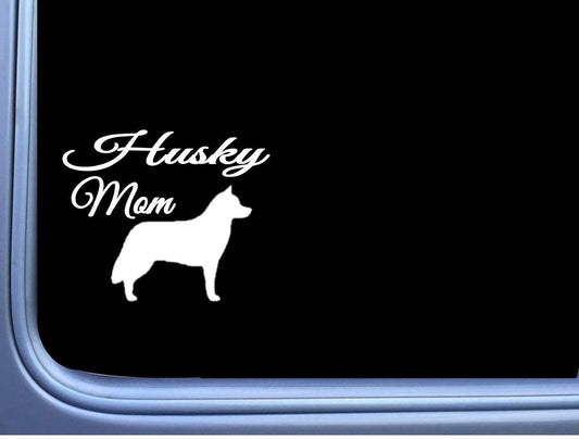 Husky Mom Wide Vinyl Decal – 6 Inch