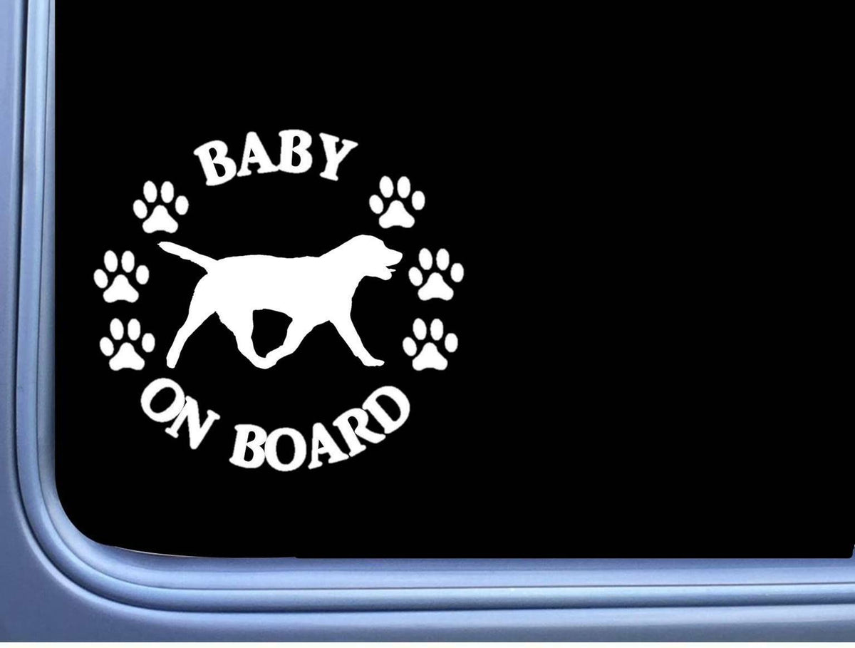 Baby on Board Labrador Retriever Vinyl Decal – 6 Inch